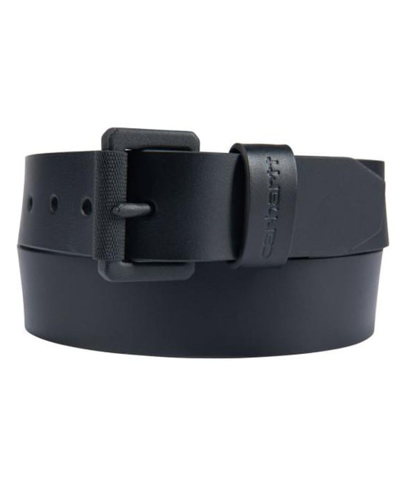 Carhartt Bridle Leather Roller Buckle Belt - Black/Black at Dave's New York