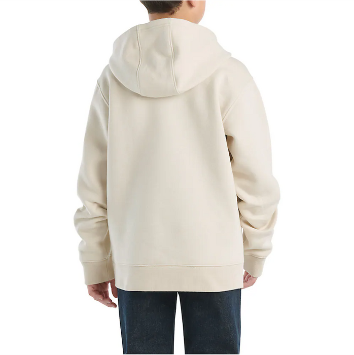 Carhartt Kids Logo Hooded Sweatshirt - Chalk at Dave's New York