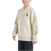 Carhartt Kids Logo Hooded Sweatshirt - Chalk at Dave's New York
