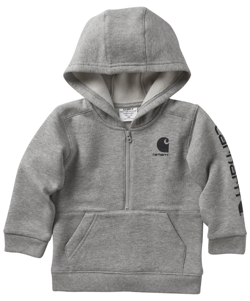 Carhartt Toddler Half-Zip Hoodie - Heather Grey — Dave's New York