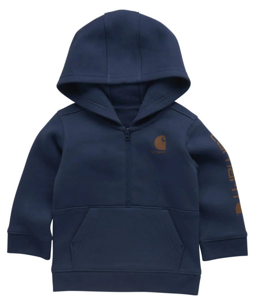 Carhartt Toddler Half-Zip Hoodie - Dark Denim at Dave's New York
