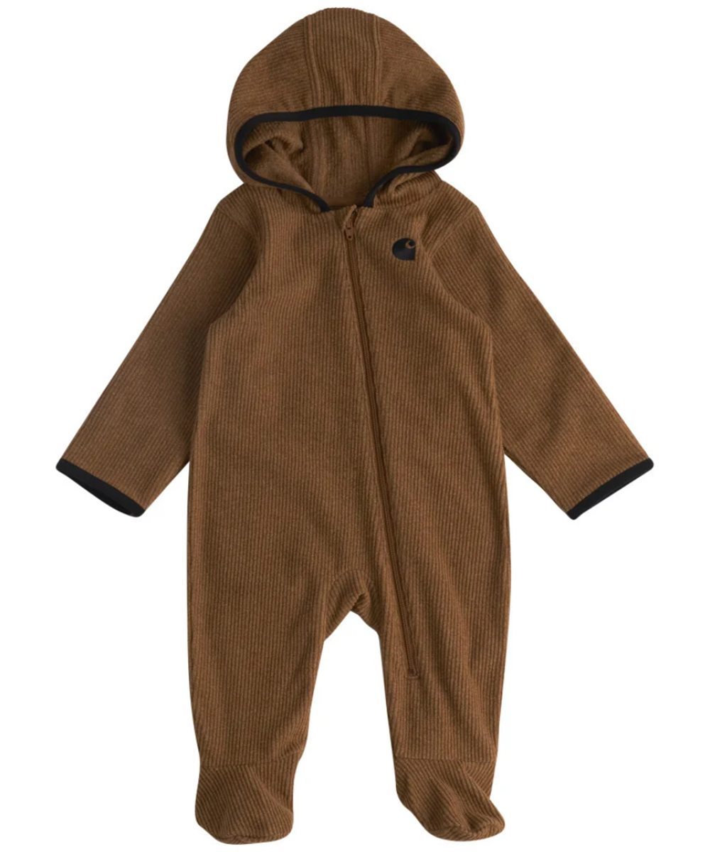 Carhartt Infant Long Sleeve Footed Quilt Coverall - Carhartt Brown