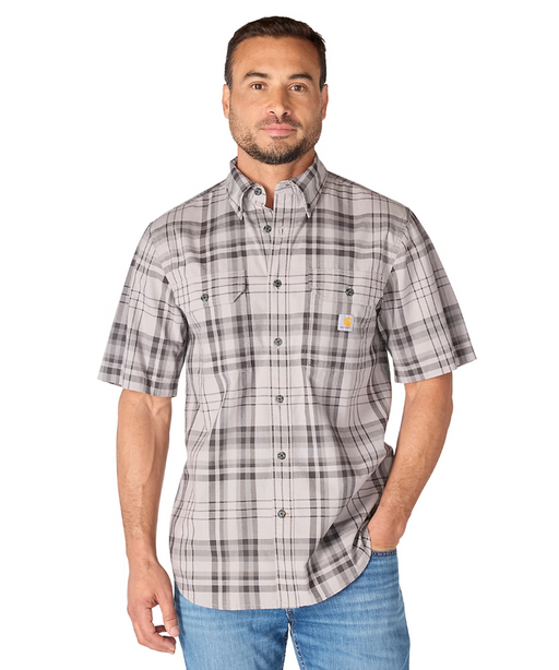 Carhartt Men's Fort Chambray Plaid Shirt - Carhartt Gray at Dave's New York