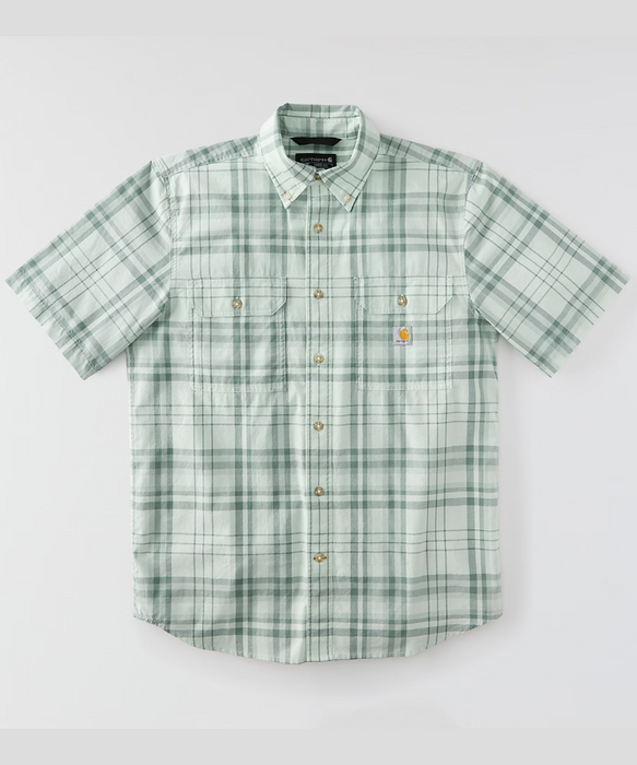 Carhartt Men's Fort Chambray Plaid Shirt - Smoke Teal at Dave's New York