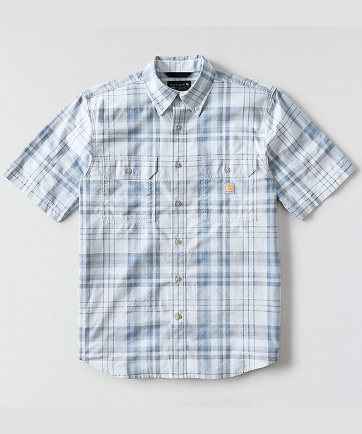 Carhartt Men's Fort Chambray Plaid Shirt - Blue Aura at Dave's New York