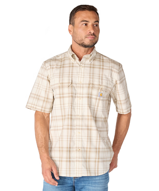 Carhartt Men's Fort Chambray Plaid Shirt - Eggshell at Dave's New York