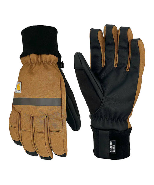 Carhartt Men's Storm Defender Insulated Fleece Cuff Gloves - Brown/Black at Dave's New York