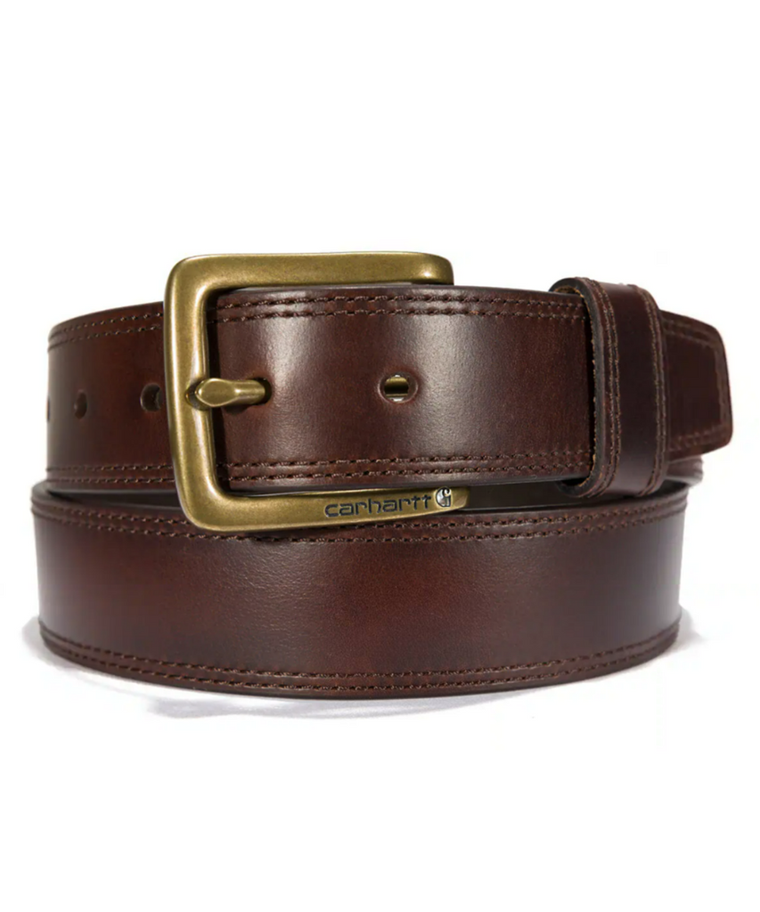 Casual Leather Belt - Brown