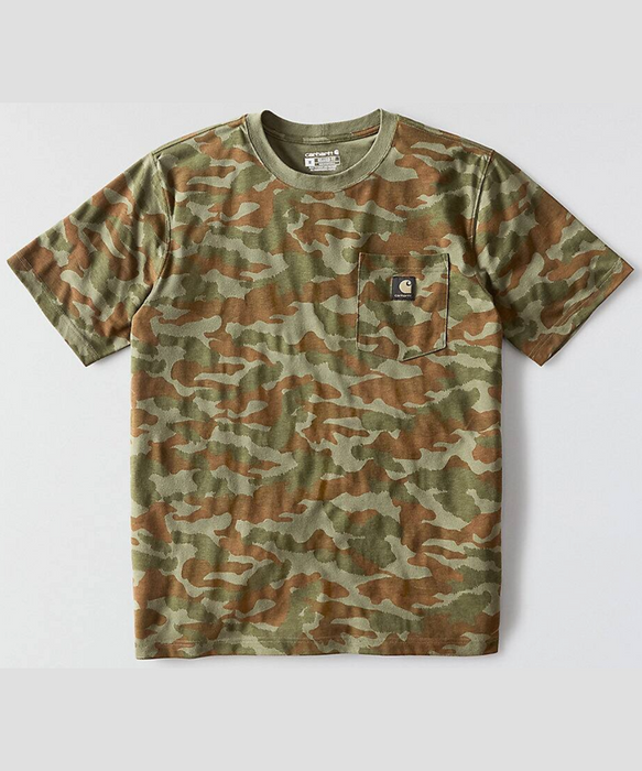Carhartt Irvine Relaxed Camo T-Shirt - Army Green Camo at Dave's New York