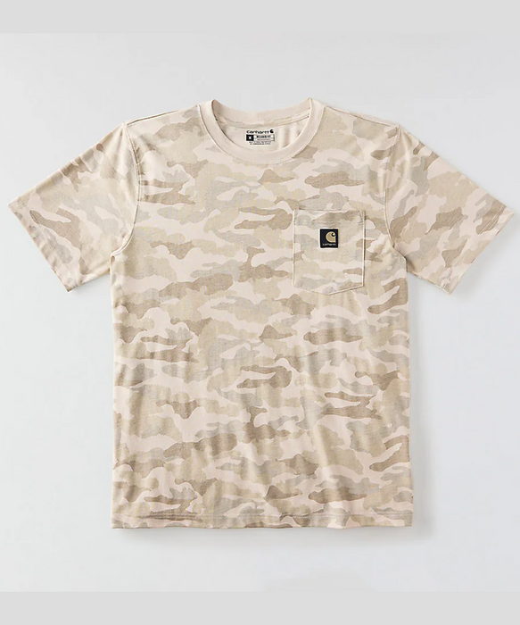 Carhartt Irvine Relaxed Camo T-Shirt - Fossil Tan Camo at Dave's New York