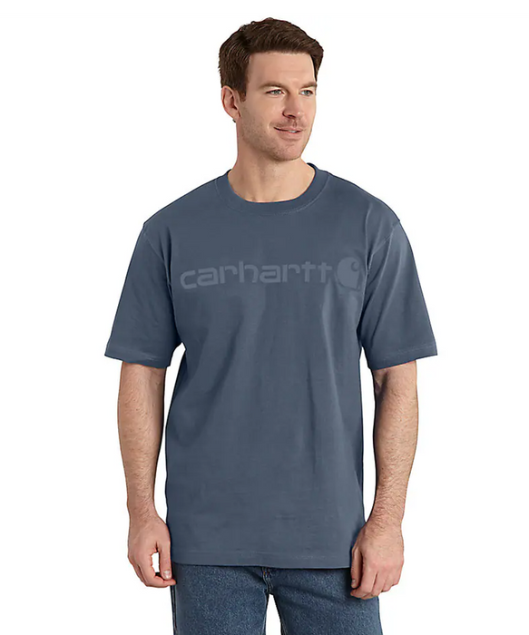Carhartt K195 Signature Logo T-Shirt - Bluestone at Dave's New York