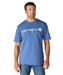 Carhartt K195 Signature Logo T-Shirt - Dark Tranquil Blue Heather at Dave's New York