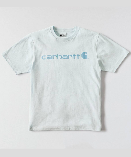 Carhartt K195 Signature Logo T-Shirt - Early Fog at Dave's New York