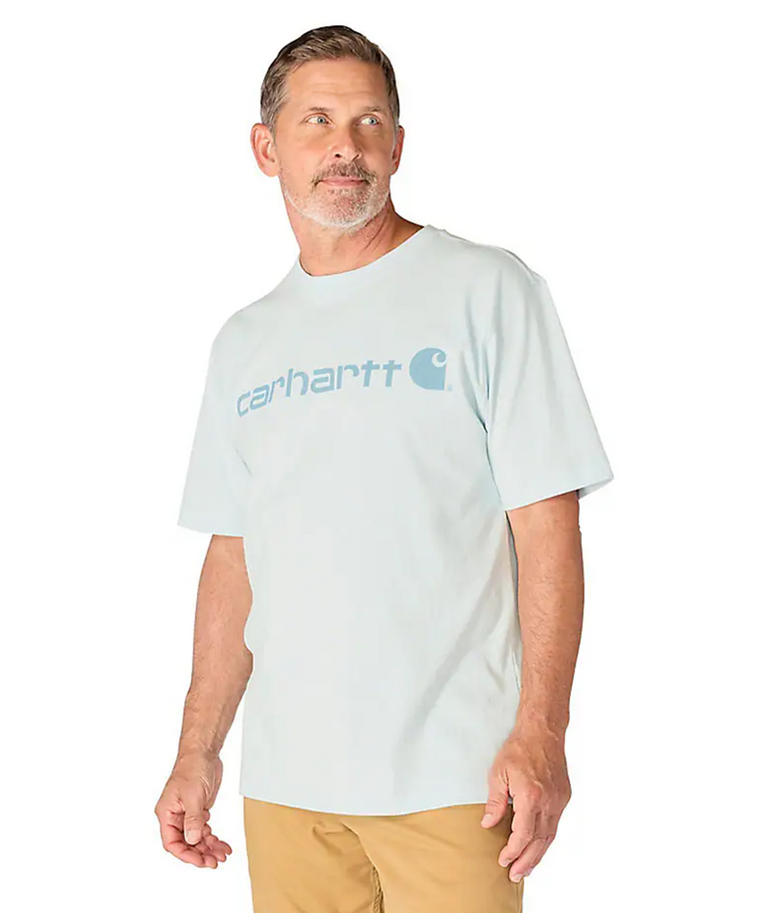 Carhartt K195 Signature Logo T-Shirt - Early Fog — Dave's New York