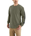 Carhartt Signature Sleeve Logo Long-Sleeve T-Shirt - Dark Olive at Dave's New York