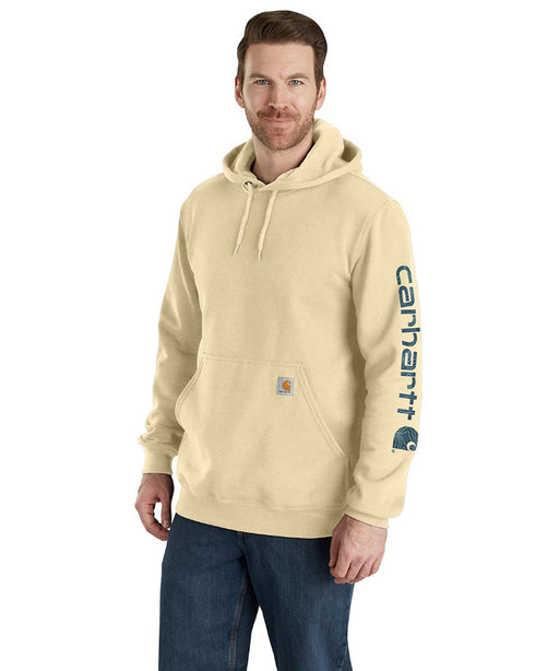 Carhartt Midweight Logo Hooded Sweatshirt - Beach Heather at Dave's New York