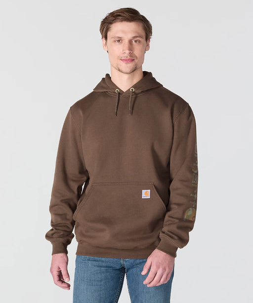 Carhartt Men's Midweight Logo Hooded Sweatshirt - Dark Clove at Dave's New York