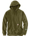 Carhartt Midweight Logo Hooded Sweatshirt - Dark Bronzed Green Heather at Dave's New York