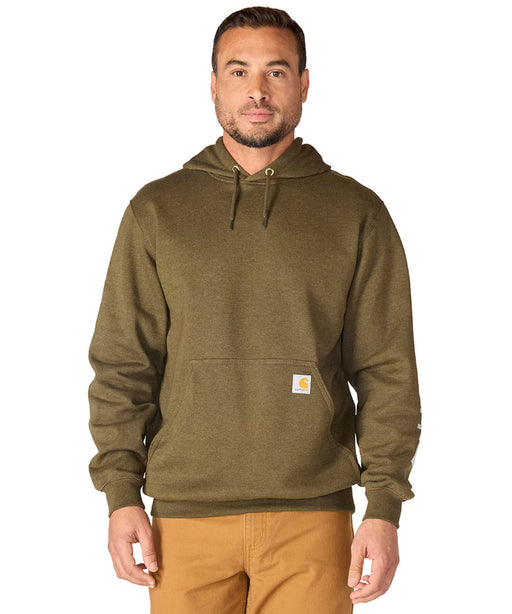Carhartt Midweight Logo Hooded Sweatshirt - Burnished Logs at Dave's New York
