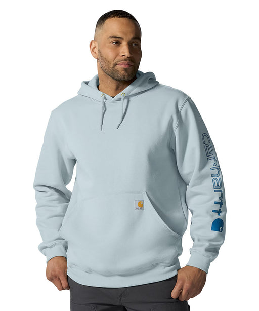 Carhartt Midweight Logo Hooded Sweatshirt - Early Fog at Dave's New York