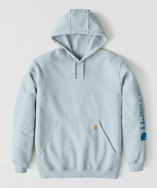 Carhartt Midweight Logo Hooded Sweatshirt - Early Fog at Dave's New York