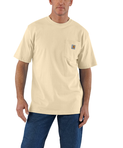 Carhartt K87 Workwear Pocket T-Shirt - Oat Milk at Dave's New York