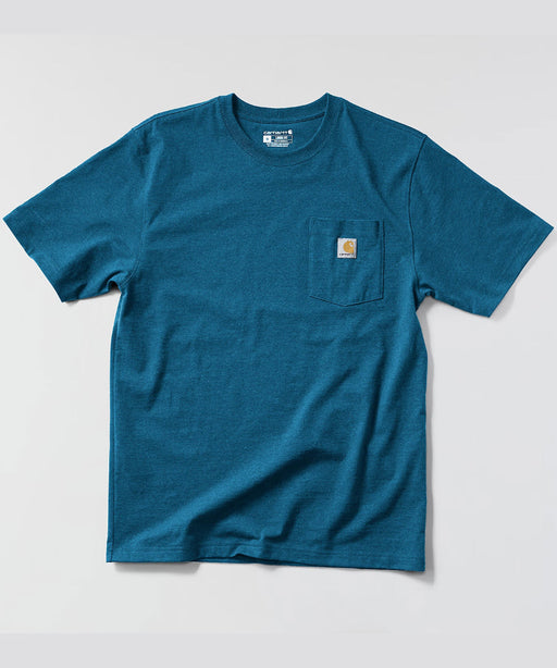 Carhartt Men's K87 Workwear Pocket T-Shirt - Dark Tranquil Blue Heather at Dave's New York
