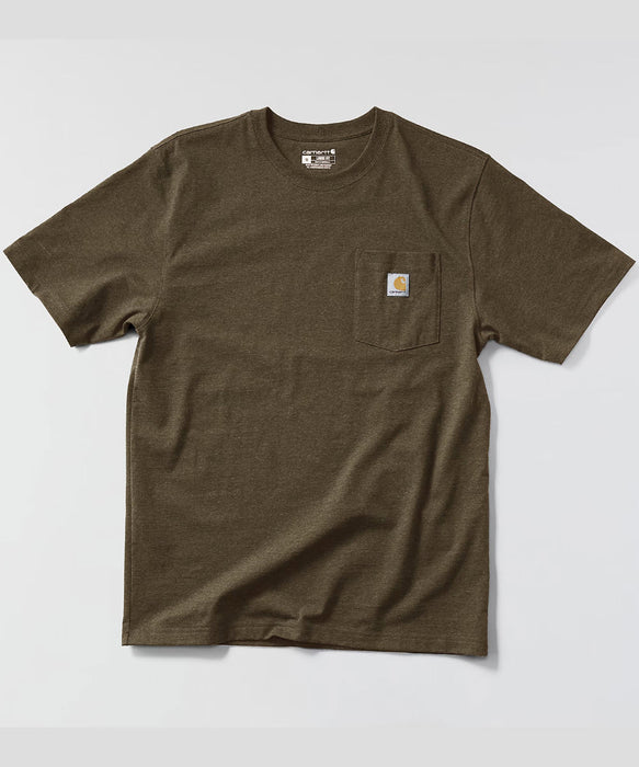 Carhartt Men's K87 Workwear Pocket T-Shirt - Burnished Logs Heather at Dave's New York