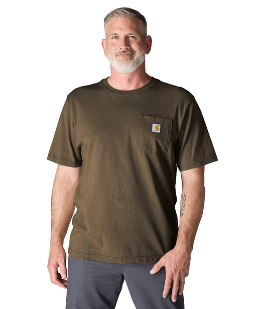 Carhartt Men's K87 Workwear Pocket T-Shirt - Burnished Logs Heather at Dave's New York