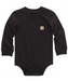 Carhartt Kids Long Sleeve Pocket Infant Onesie Bodysuit - Black at Dave's New York