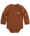 Carhartt Kids Long Sleeve Infant Onesie Bodysuit - Carhartt Brown at Dave's New York