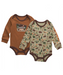 Carhartt Kids 2-piece Long Sleeve Onesies Infant Onesies - Carhartt Brown at Dave's New York