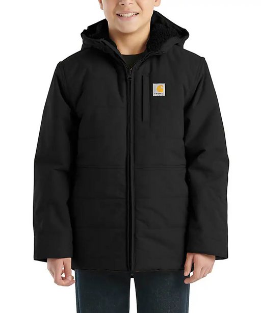Carhartt Kids Montana Insulated Hooded Jacket - Black at Dave's New York