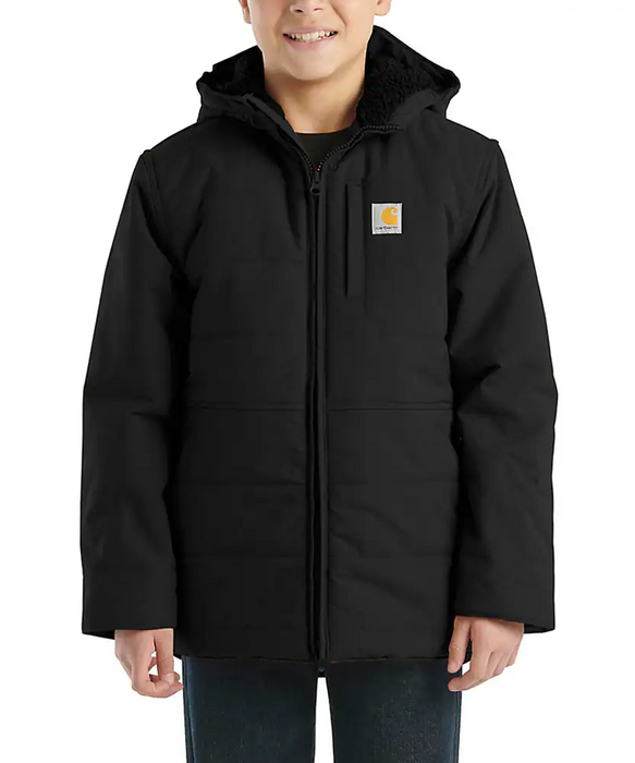Carhartt Kids Montana Insulated Hooded Jacket - Black at Dave's New York