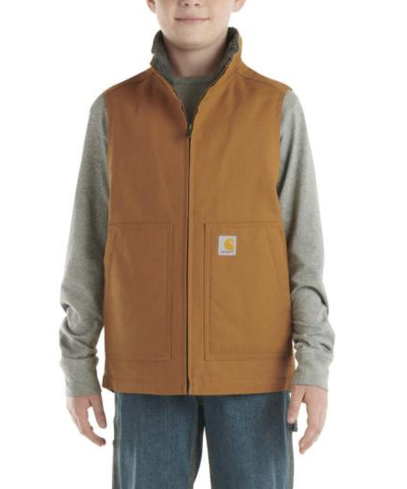 Carhartt Kids Sherpa Lined Vest - Carhartt Brown