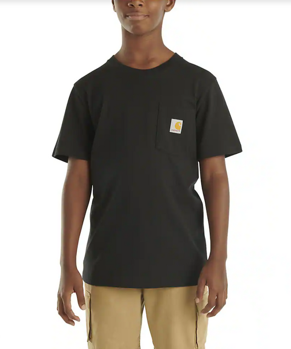 Carhartt Kids Short Sleeve Pocket T-shirt - Black at Dave's New York