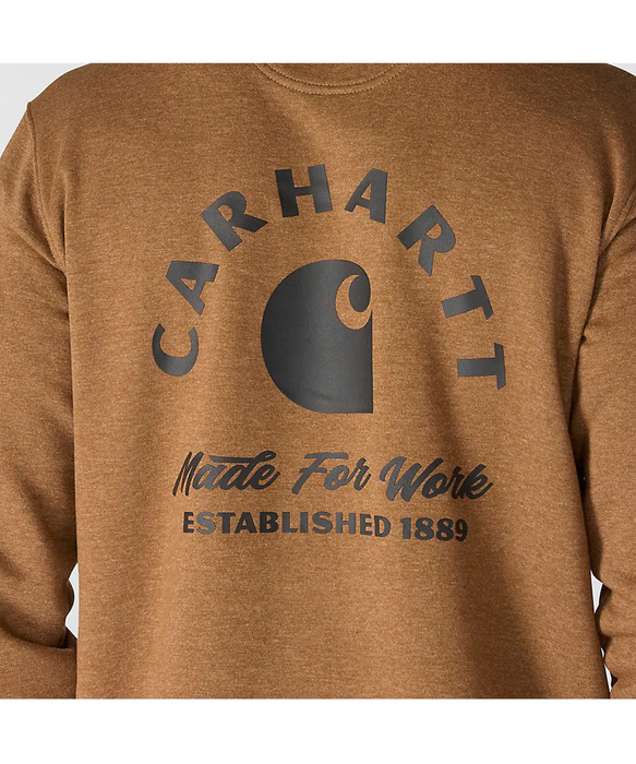 Carhartt Sawyer Work Hooded Sweatshirt - Red Duck Heather at Dave's New York