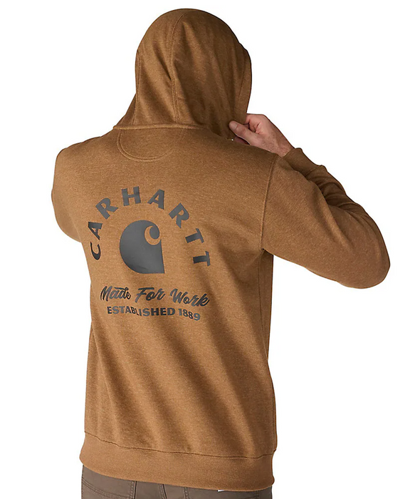 Carhartt Sawyer Work Hooded Sweatshirt - Red Duck Heather at Dave's New York