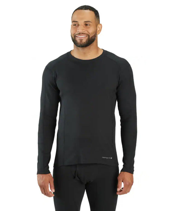 Carhartt Men's Stretch Cotton Base Layer Shirt - Black at Dave's New York