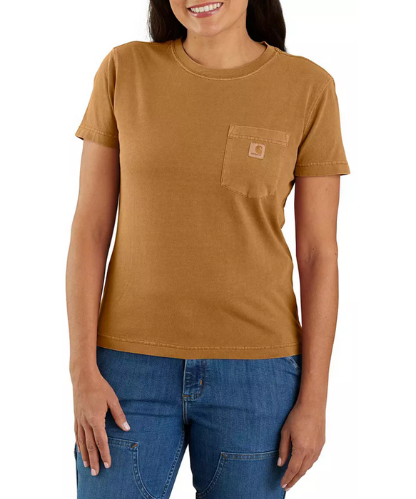 Carhartt Women's Irvine Garment Dye T-shirt - Carhartt Brown at Dave's New York