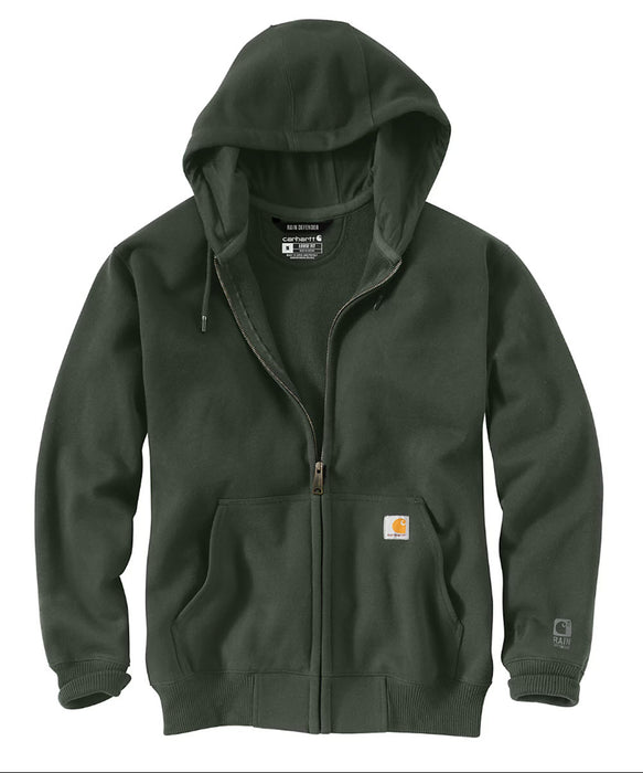 Carhartt Paxton Heavyweight Zipper Hooded Sweatshirt - Forestry Green at Dave's New York
