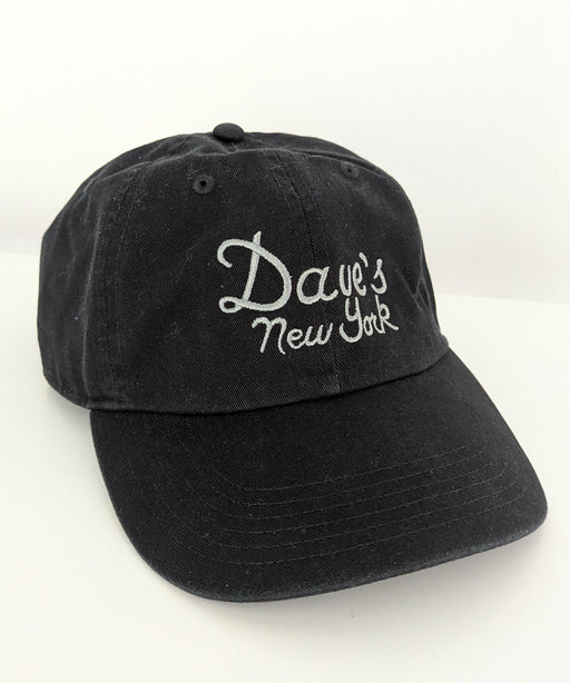 Dave's New York Vintage Logo Embroidered Cap - Black