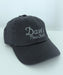 Dave's New York Vintage Logo Embroidered Cap - Charcoal