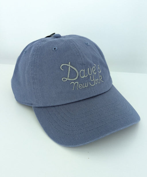 Dave's New York Vintage Logo Embroidered Cap - Storm Blue