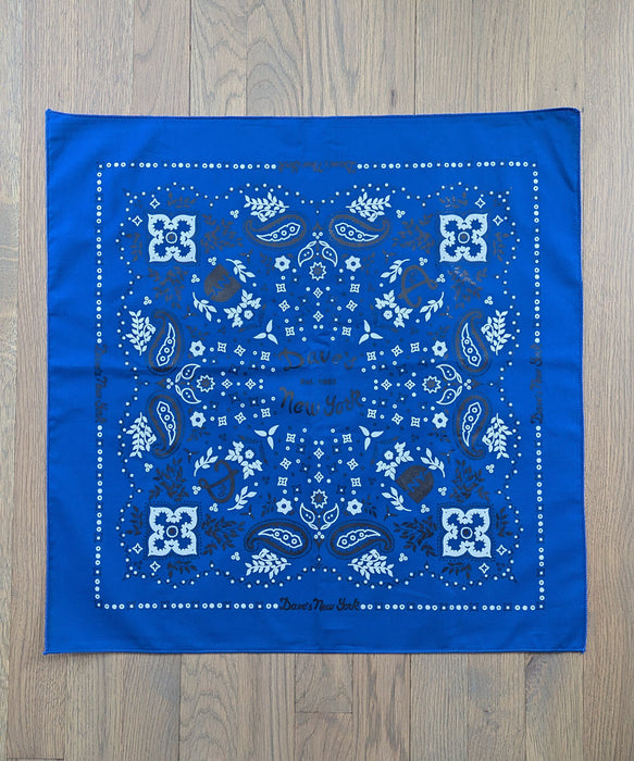 Dave's New York Logo Bandana - Royal Blue