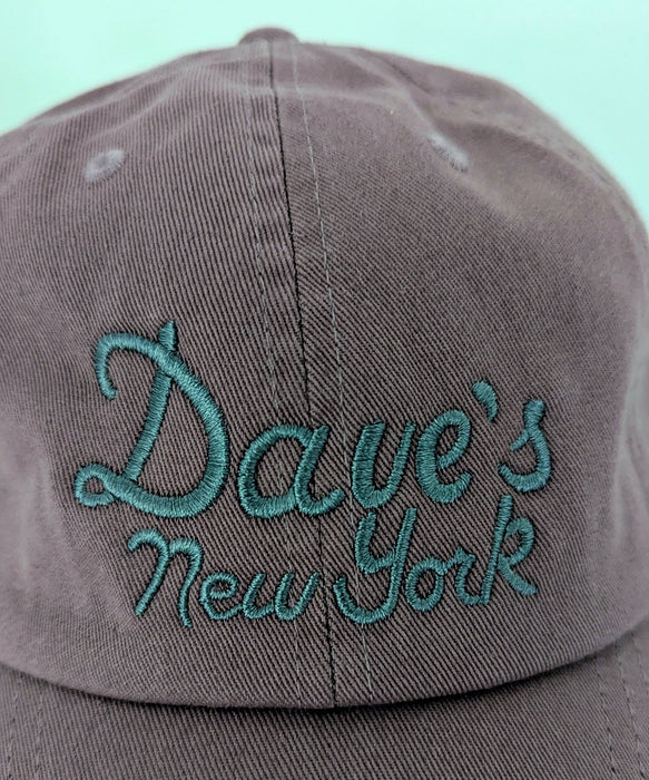 Dave's New York Vintage Logo Embroidered Cap - Plum