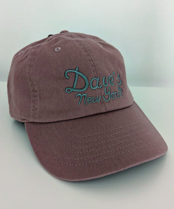 Dave's New York Vintage Logo Embroidered Cap - Plum