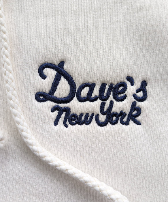 Dave's New York Vintage Logo Hooded Sweatshirt - Natural at Dave's New York
