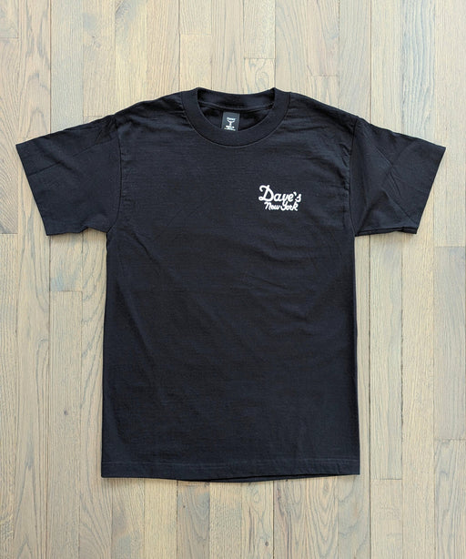 Dave's New York Vintage Logo Short Sleeve T-shirt - Black