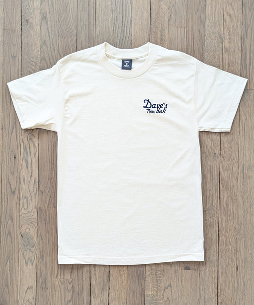 Dave's New York Vintage Logo Short Sleeve T-shirt - Natural